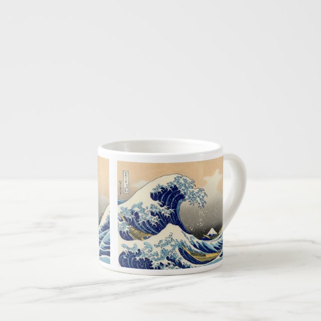 Taza De Espresso Hiroshige La Gran Ola De Kanagawa (Derecha)