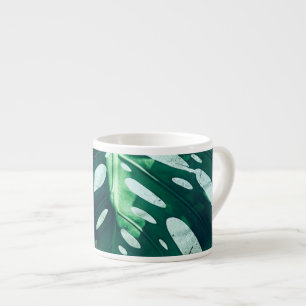 Taza De Espresso Hoja de árbol de palma Espresso Mug