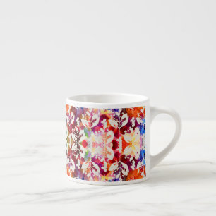 Taza De Espresso Hojas botánicas abstractas
