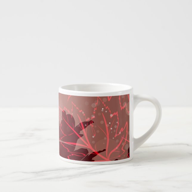 Taza De Espresso Hojas de oro 1 (Derecha)