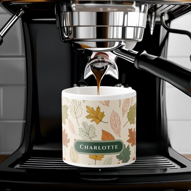 Taza De Espresso Hojas de otoño personalizadas personalizadas - Nom (Subido por el creador)