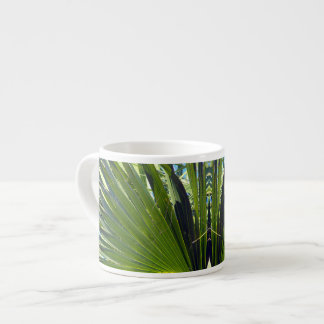 Taza De Espresso Hojas de palma, brisa marina