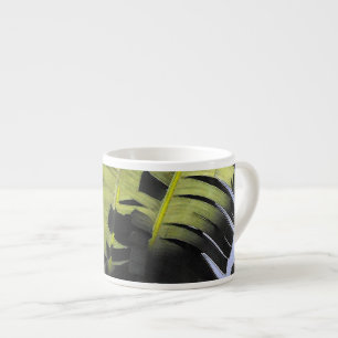 Taza De Espresso Hojas tropicales