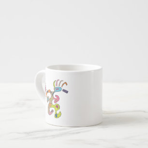 Taza De Espresso "Hombre en ejecución" Resumen de arte
