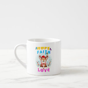 Taza De Espresso Hope Faith Love