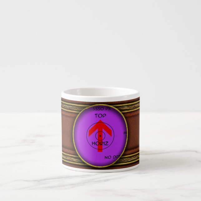 taza de espresso - horiz - Plantilla (Frente)