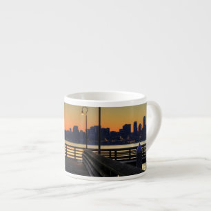 Taza De Espresso Horizonte céntrico de Seattle Washington
