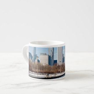 Taza De Espresso Horizonte de Chicago a través del lago Michigan