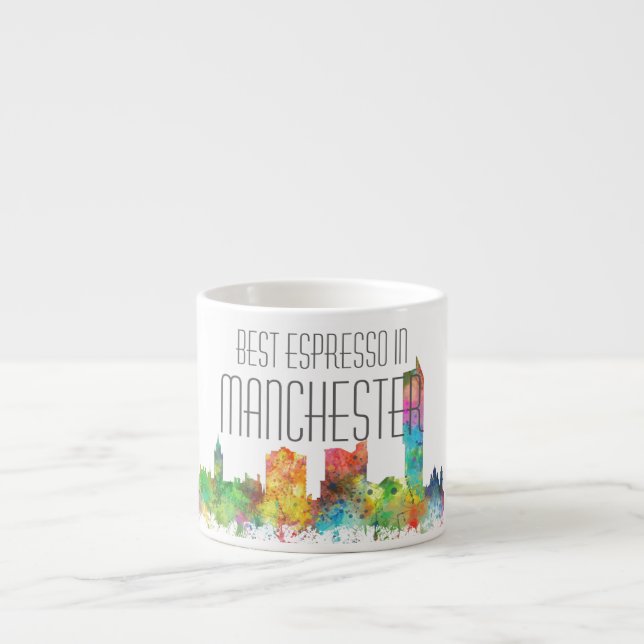 TAZA DE ESPRESSO HORIZONTE DE MANCHESTER INGLATERRA (Frente)