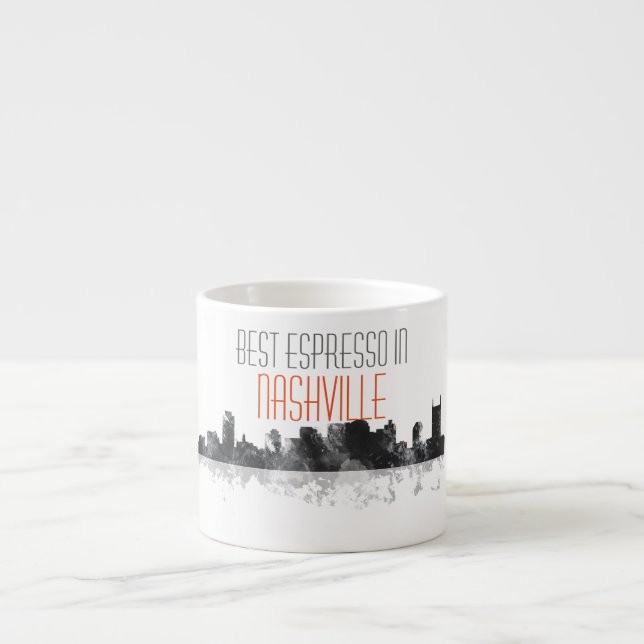 TAZA DE ESPRESSO HORIZONTE DE NASHVILLE, TENNESSEE (Frente)