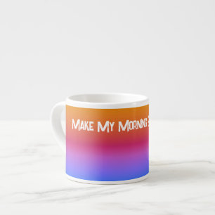 Taza De Espresso Horizonte rosado