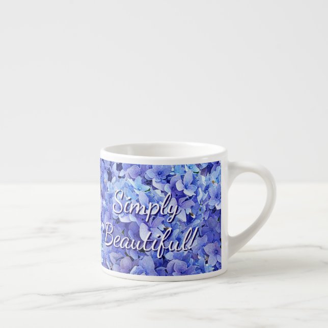 Taza de Espresso Hortensia Azul (Derecha)