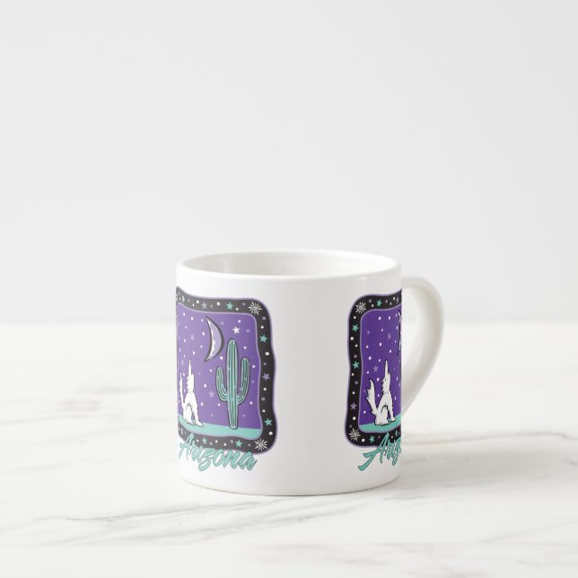 Taza De Espresso Howling Coyote Arizona (Derecha)