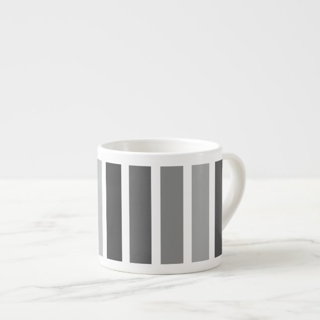 Taza De Espresso Hues de gris plateado (Derecha)