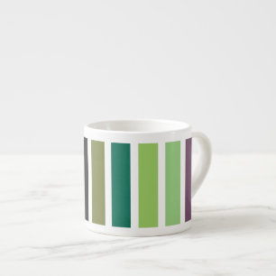 Taza De Espresso Hues negros morados verdes
