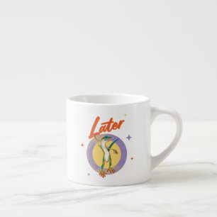 Taza De Espresso Humor de Día Perezoso Gecko Retro