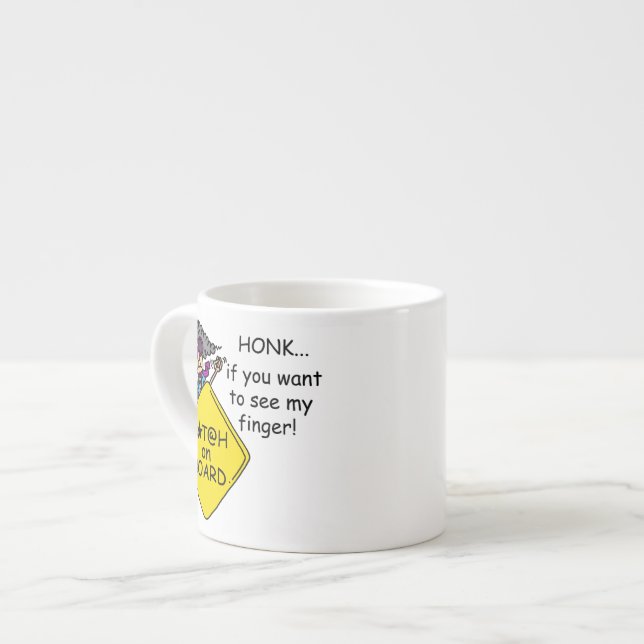 Taza De Espresso Humor de la rabia del camino (Izquierda)