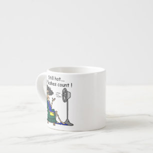 Taza De Espresso Humor del flash caliente