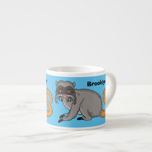 Taza De Espresso Ilustración de dibujos animados del lindo emperado