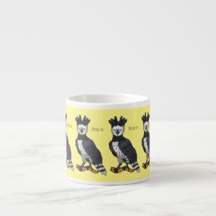 Taza De Espresso Ilustracion de Harpy Eagle personalizado