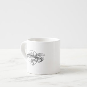 Taza De Espresso Ilustracion de la langosta