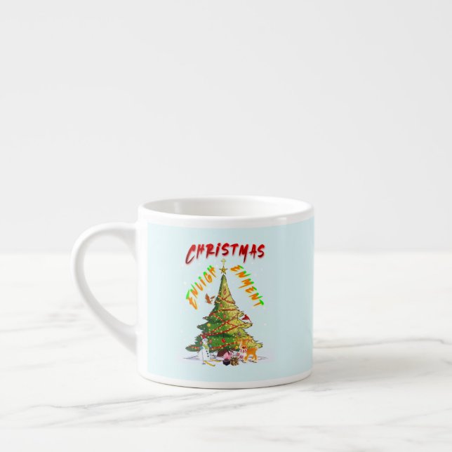 Taza De Espresso Ilustración de navidades (Izquierda)