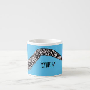 Taza De Espresso Ilustracion de personalizado de anguila moray loca