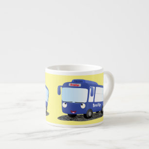Taza De Espresso Ilustracion de personalizado de autobús moderno az