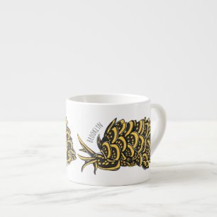 Taza De Espresso Ilustracion de personalizado de babuena dorada de