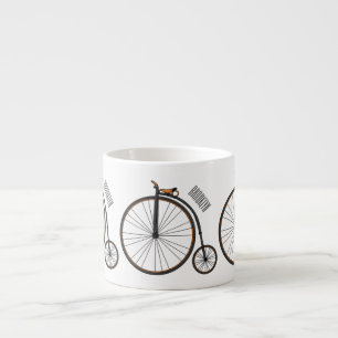 Taza De Espresso Ilustracion de personalizado de bicicletas de alta