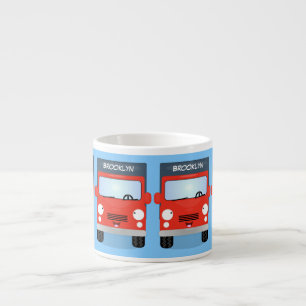 Taza De Espresso Ilustracion de personalizado de camión de kawaii r