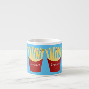 Taza De Espresso Ilustracion de personalizado de comida rápida de p