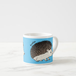 Taza De Espresso Ilustracion de personalizado de hedgehog espinoso
