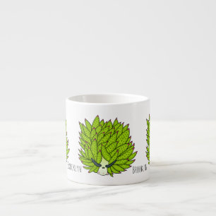 Taza De Espresso Ilustracion de personalizado de lodo de hoja