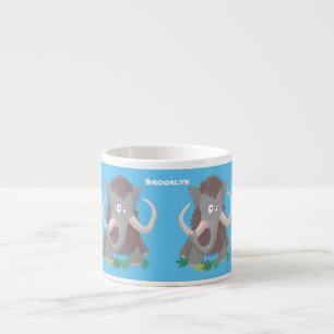 Taza De Espresso Ilustracion de personalizado de mamut bobo gracios