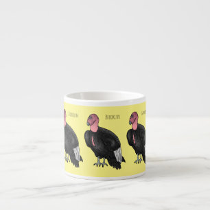Taza De Espresso Ilustracion de personalizado de pájaro del cóndor