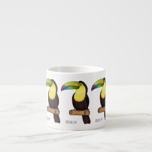 Taza De Espresso Ilustracion de personalizado de pájaros toscanos c
