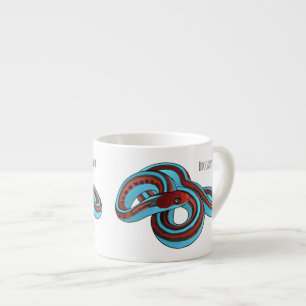 Taza De Espresso Ilustracion de personalizado de serpiente de San F