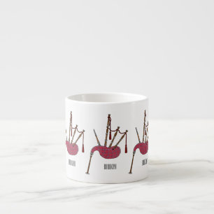 Taza De Espresso Ilustracion personalizado Bagpipes