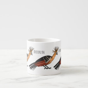 Taza De Espresso Ilustracion personalizado de aves de Hoatzin