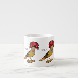 Taza De Espresso Ilustracion personalizado de aves Royal flycatcher