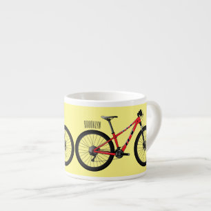 Taza De Espresso Ilustracion personalizado de bicicletas