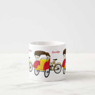 Taza De Espresso Ilustracion personalizado de bicitaxi