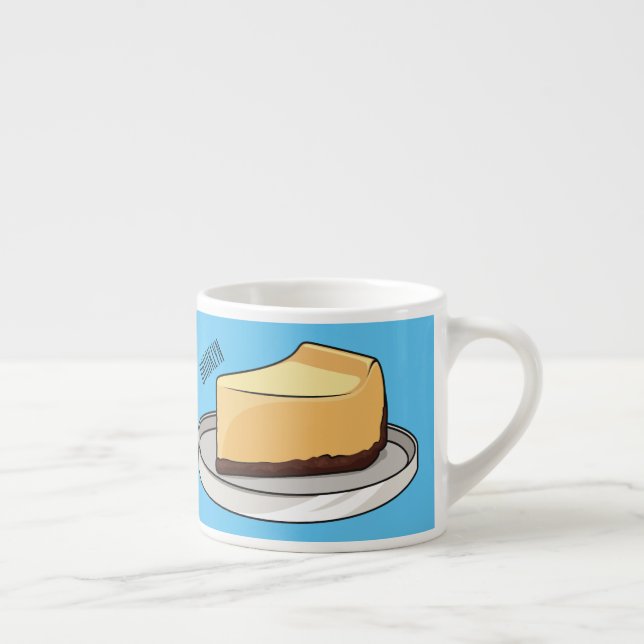 Taza De Espresso Ilustracion personalizado de Cheesecake (Derecha)