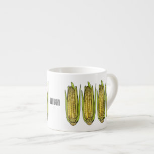 Taza De Espresso Ilustracion personalizado de maíz