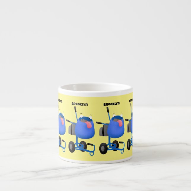 Taza De Espresso Ilustracion personalizado de mezclador de cemento  (Frente)