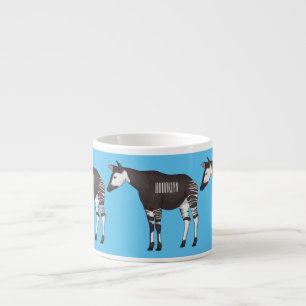 Taza De Espresso Ilustracion personalizado de Okapi