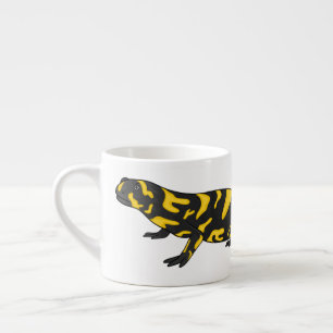 Taza De Espresso Ilustracion personalizado de salamandra tigre