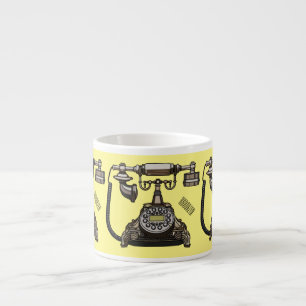 Taza De Espresso Ilustracion personalizado de teléfono