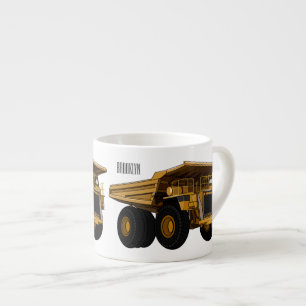 Taza De Espresso Ilustracion personalizado del camión de altura